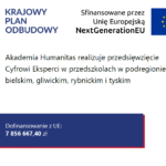 Plansza informacyjna krajowego planu odbudowy