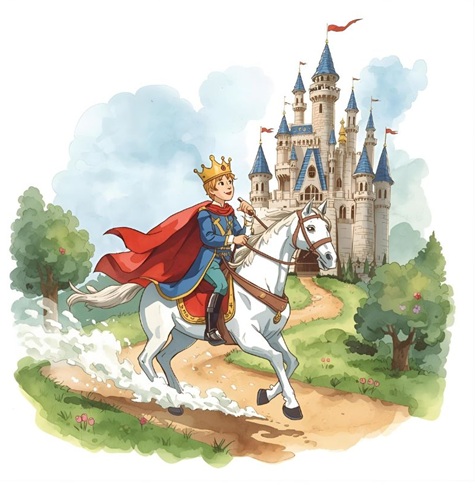 książę na białym koniu